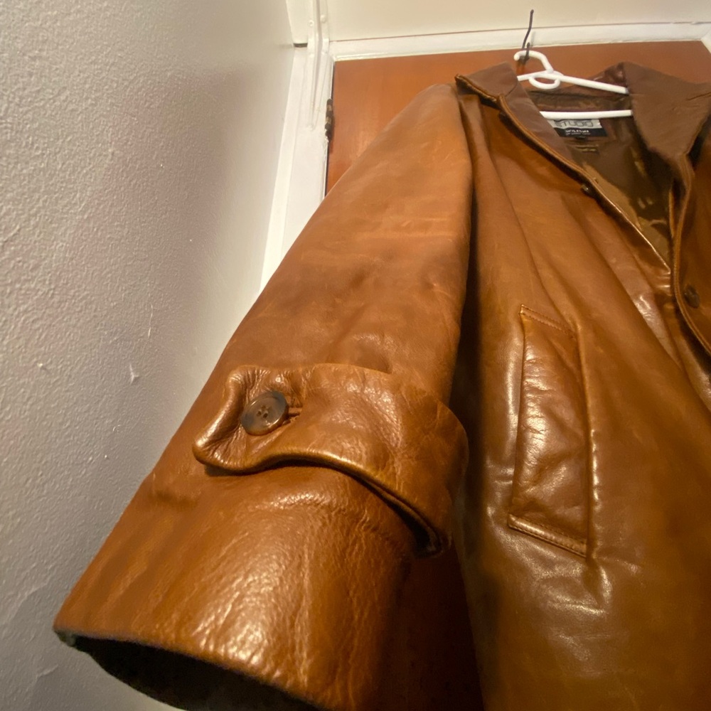 Huge Pelle brown leather jacket. Great condition. - Picture 3 of 5
